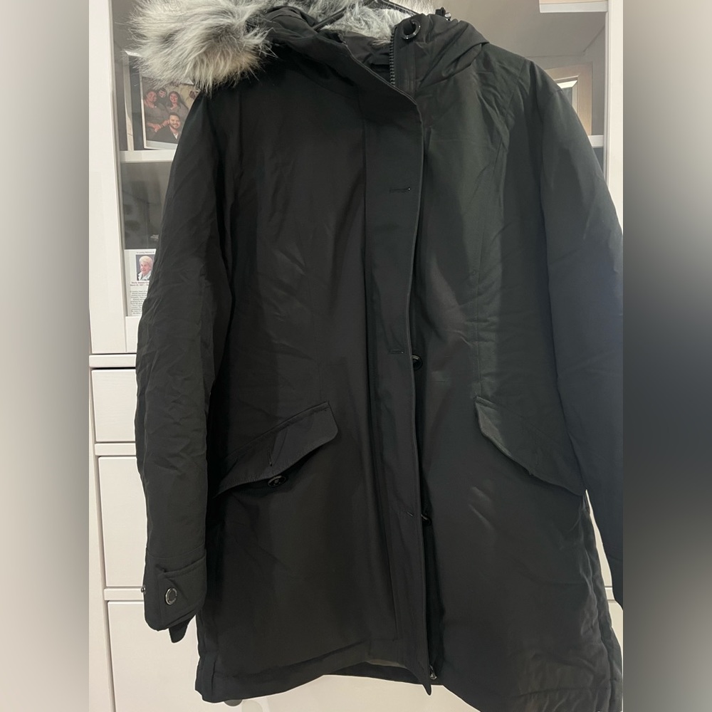 Women's Hooded Winter Coat Waterproof Warm Long Puffer Jacket Parka - Large